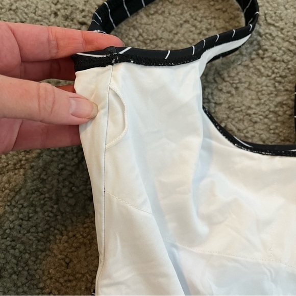 Zyia‎ black stripe simplicity one piece swimsuit women’s xsmall - Picture 7 of 9